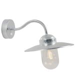 Nordlux Luxembourg Luce Da Parete Acciaio e Vetro Grigio | IP54 - Adatto per E27