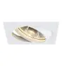 SLV New Tria 1 Faretti Aluminium Bianca Piazza | Ritaglio 150mm - Adatto per 1x GU10 (AR111) 